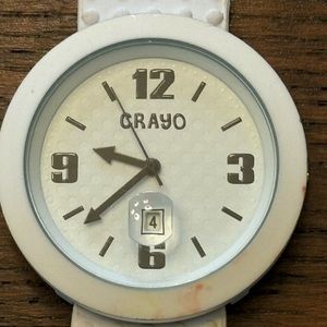 White Crayo Jazz Date Watch, CRACR1801.